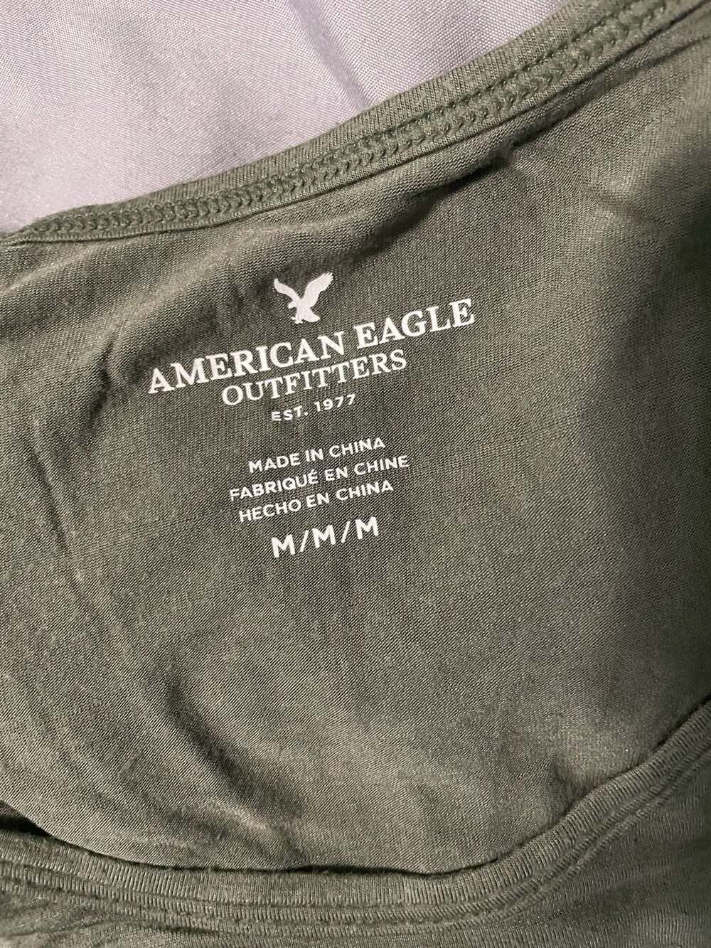 American Eagle Scoop Neck Crop Top - Picture 2 of 2